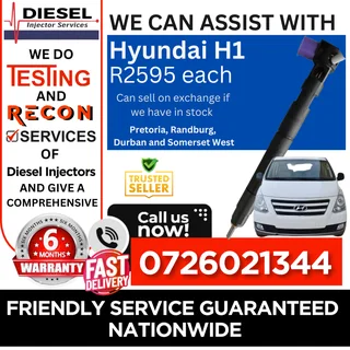 Hyundai H1 diesel injectors for sale