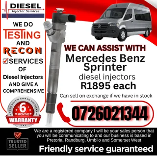 Mercedes Sprinter diesel injectors for sale