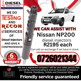 Nissan NP200 1.5L diesel injectors for sale