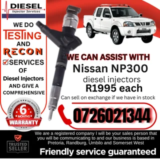 Nissan NP300 diesel injectors for sale