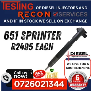 651 Sprinter diesel injectors for sale
