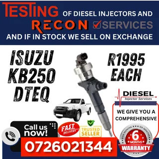 Isuzu KB250 diesel injectors for sale