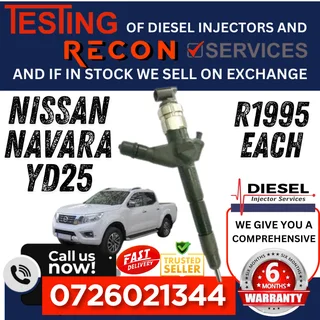 Nissan Navara YD25 diesel injectors for sale