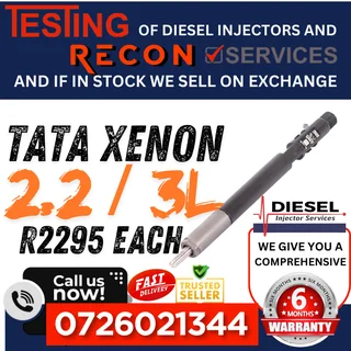 TATA Xenon 2.2 / 3L diesel injectors for sale