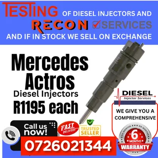 Mecedes Benz Actros diesel injectors for sale