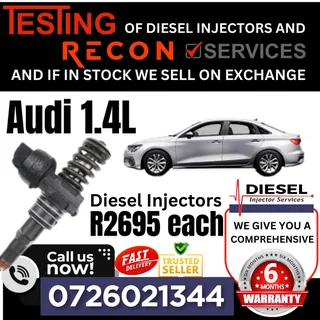 Audi 1.4L diesel injectors for sale
