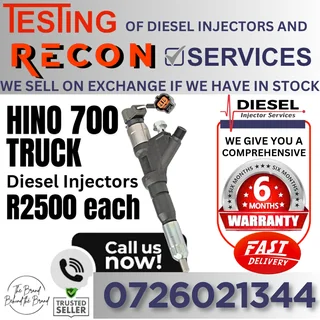 Hino 700 Truck diesel injectors for sale