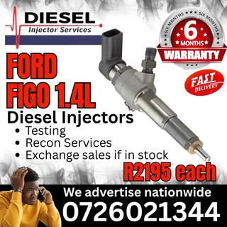 Ford Figo 1.4L diesel injectors for sale