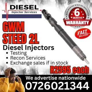 GWM Steed 2L diesel injectors for sale