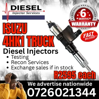 Isuzu 4HK1 diesel injectors for sale