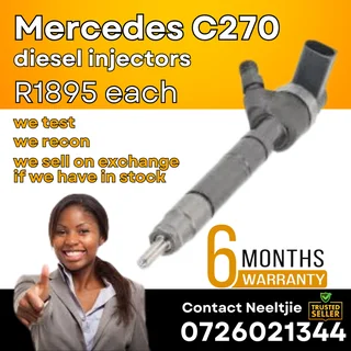 Mercedes Benz C270 diesel injectors for sale