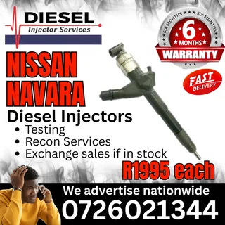 Nissan Navara diesel injectors for sale