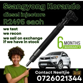 Ssangyong Korando diesel injectors for sale