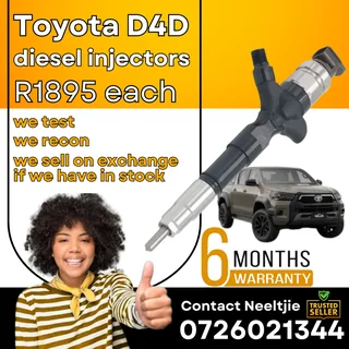 Toyota D4D diesel injectors for sale