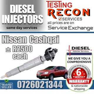 Nissan Cashqai diesel injectors for sale