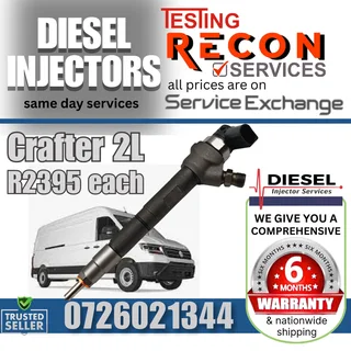 Crafter 2L diesel injectors for sale