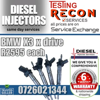 BMW X3 x drive Diesel Injectors for sale