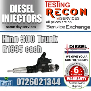 Hino 300 diesel injectors for sale
