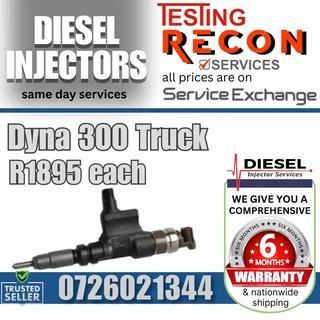 Dyna 300 diesel injectors for sale