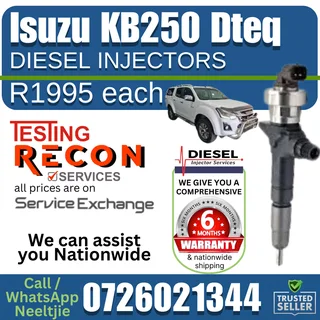 Isuzu KB250 diesel injectors for sale