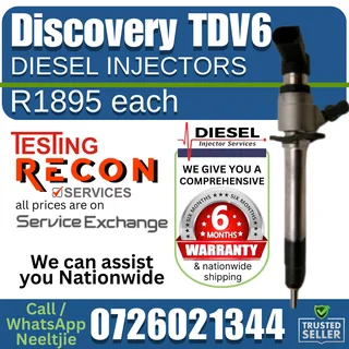 Discovery TDV6 diesel injectors for sale