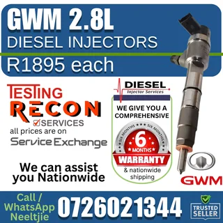 GWM 2.8L diesel injectors for sale