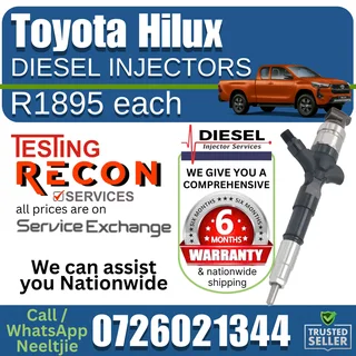 Toyota Hilux diesel injectors for sale