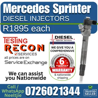Mercedes Sprinter diesel injectors for sale