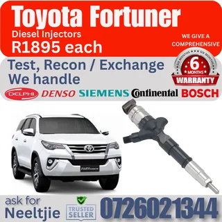 Toyota Fortuner diesel injectors for sale