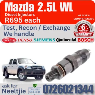 Mazda 2.5L WL diesel injectors for sale