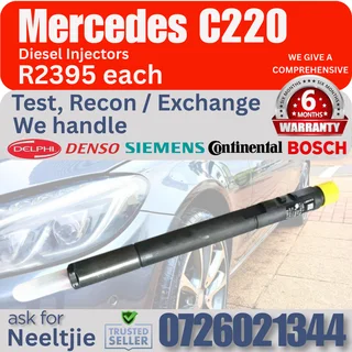 Mercedes C220 diesel injectors for sale