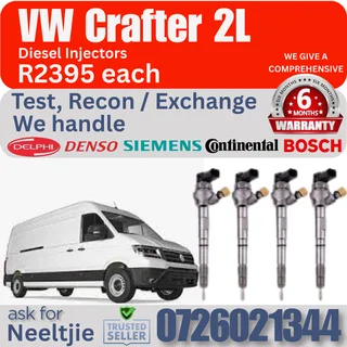 VW Crafter 2L diesel injectors for sale