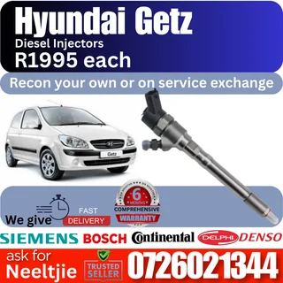 Hyundai Getz diesel injectors for sale