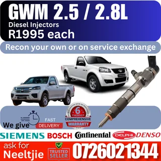 GWM 2.5 / 2.8L diesel injectors for sale