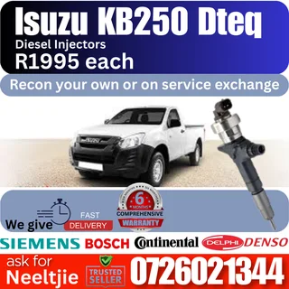 Isuzu KB250 dteq diesel injectors for sale