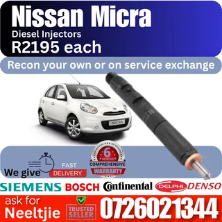 Nissan Micra diesel injectors for sale