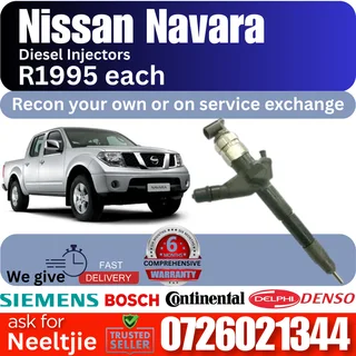 Nissan Navara diesel injectors for sale