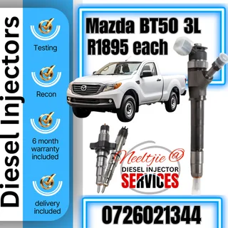 Mazda BT50 3L diesel injectors for sale