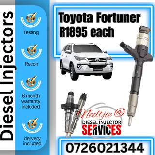 Toyota Fortuner diesel injectors for sale