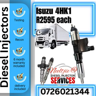 Isuzu 4HK1 diesel injectors for sale