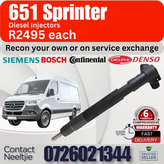 Mercedes 651 Sprinter diesel injectors for sale