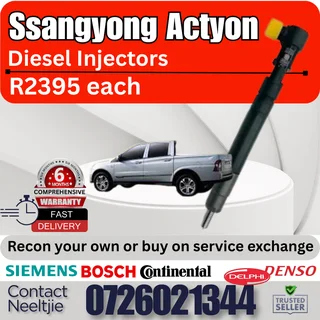 Ssangyong Actyon diesel injectors for sale