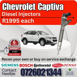 Chevrolet Captiva diesel injectors for sale