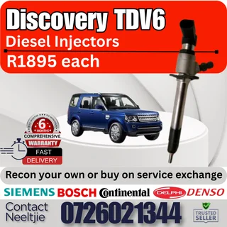 Discovery TDV6 diesel injectors for sale
