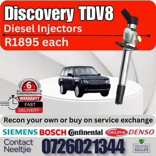 Discovery TDV8 diesel injectors for sale