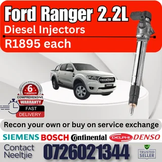 Ford Ranger 2.2L diesel injectors for sale