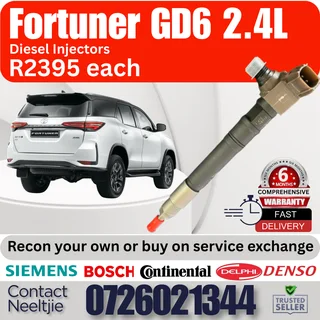 Toyota Fortuner GD6 2.4L diesel injectors for sale