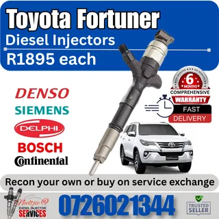 Toyota Fortuner diesel injectors for sale