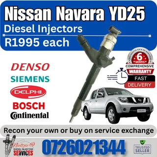 Nissan Navara YD25 diesel injectors for sale