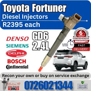 Toyota Fortuner GD6 2.4L diesel injectors for sale